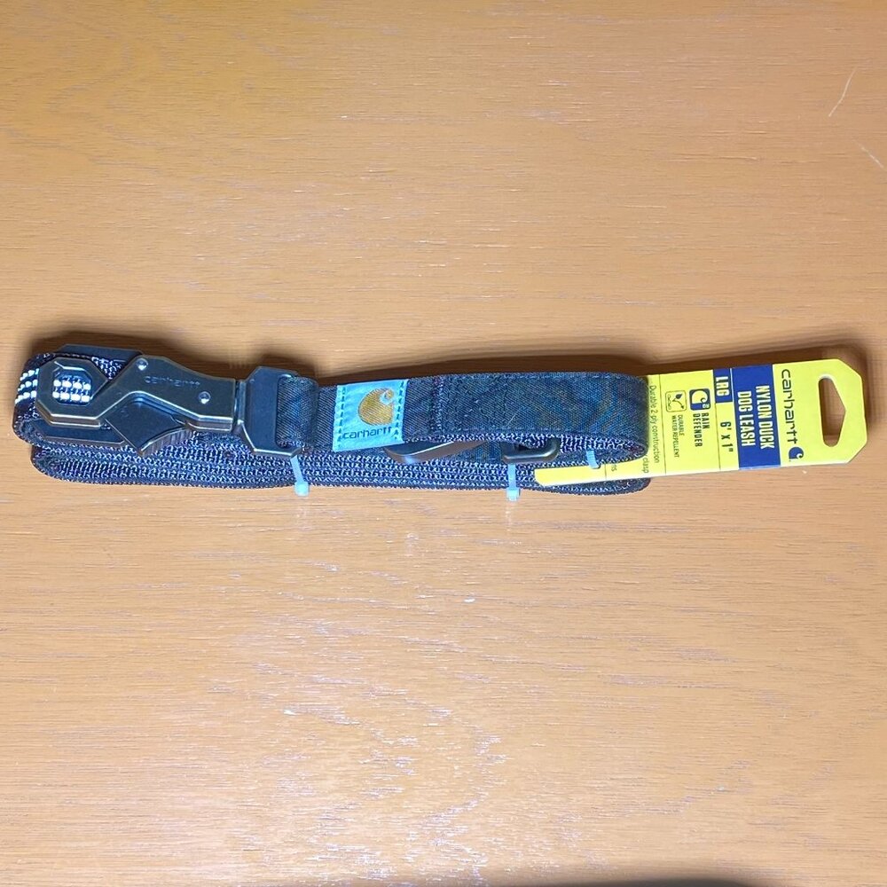 Carhartt Nylon Duck Dog Leash Size Large 6' x 1' Rain Defender -- Brand New